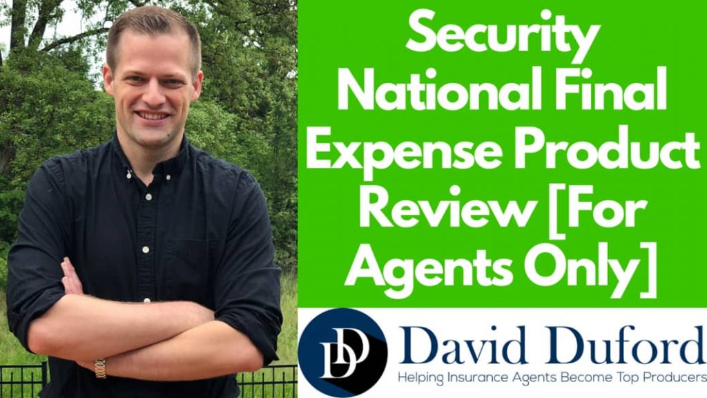 Cover - Security National Life Final Expense Product Review [For Agents Only]
