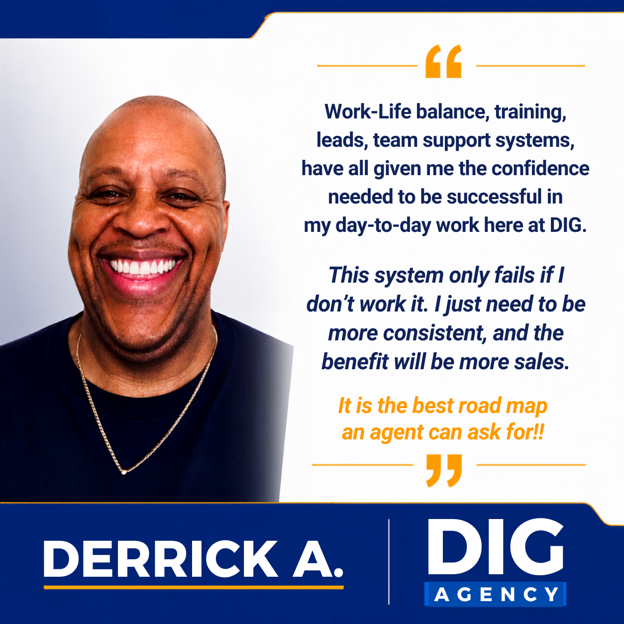 Client testimonial