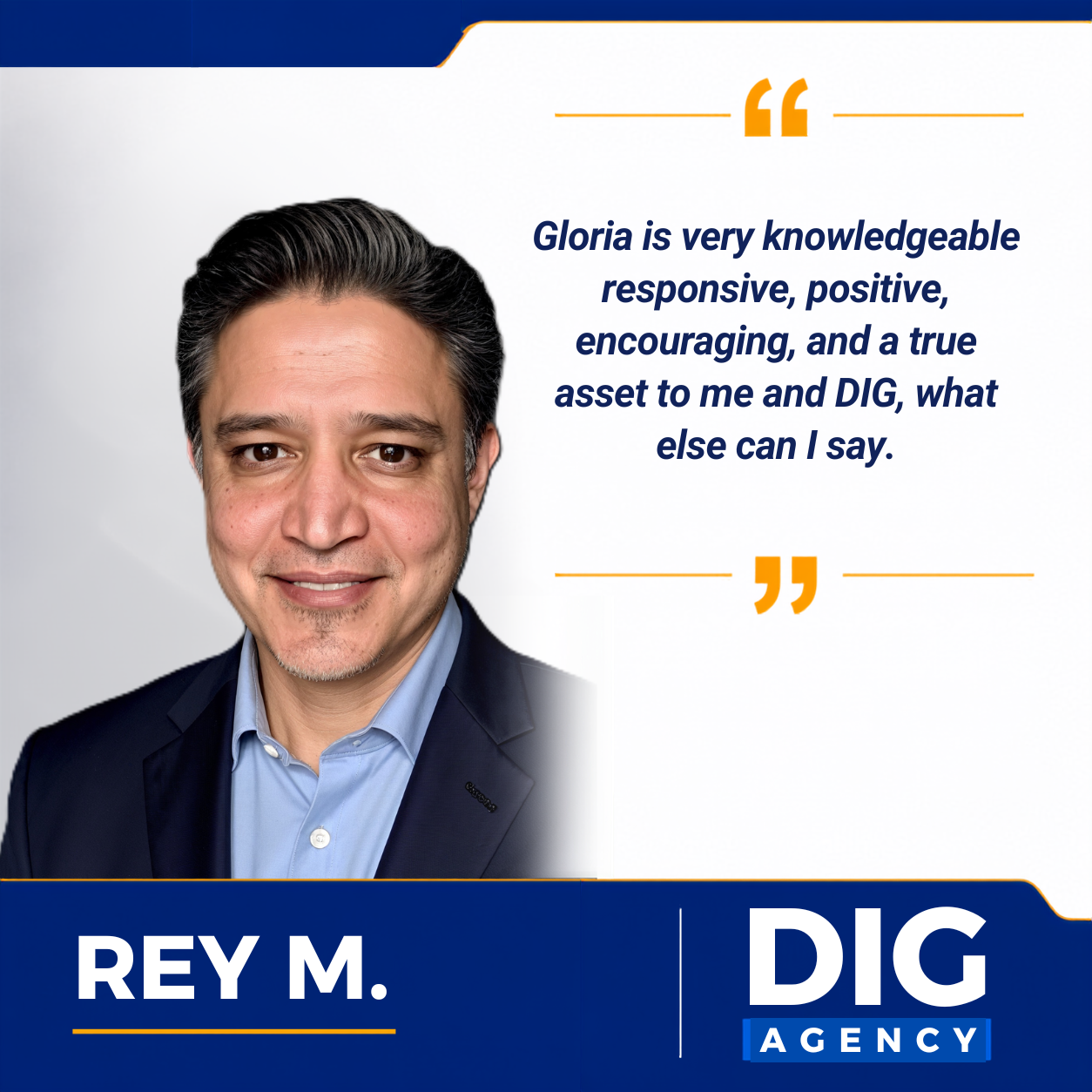 Client testimonial